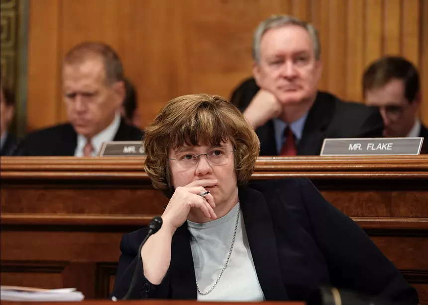 Rachel Mitchell at the Brett Kavanaugh confirmation hearings in Washington. - ERIN SCHAFF/GETTY IMAGES