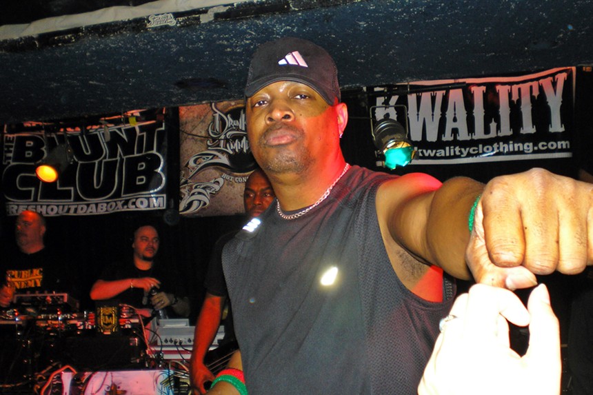 Chuck D. during Public Enemy's Blunt Club show at Hollywood Alley in Mesa in 2006. - EDDIE MOSE