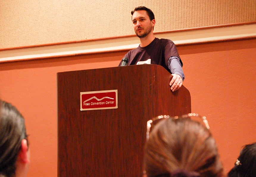 Actor, author, and geek icon Wil Wheaton at Phoenix Cactus Comicon in 2008. - JASON GALLEGOS