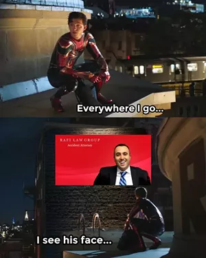 Valley residents love making memes about Brandon Rafi's ubiquity, like this one posted to Imgur and later shared on Reddit. - IMGUR