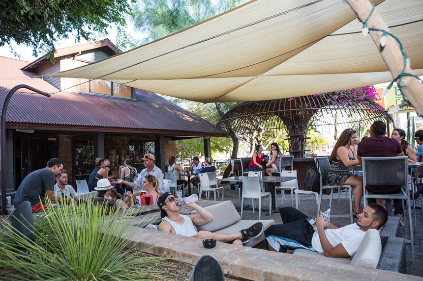 Bliss ReBAR's big patio was the perfect place to chill. - MELISSA FOSSUM