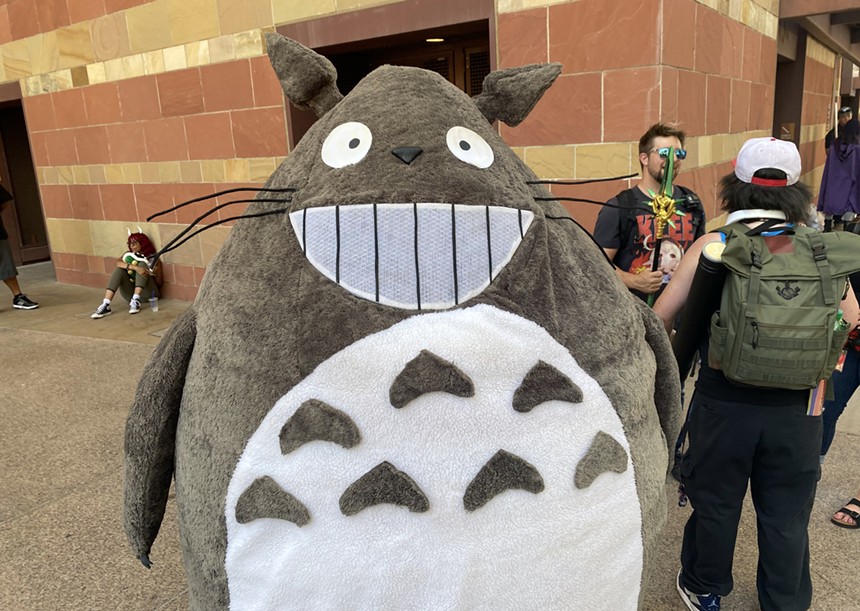 Everyone wanted their photo taken with Totoro at Fan Fusion. - BENJAMIN LEATHERMAN