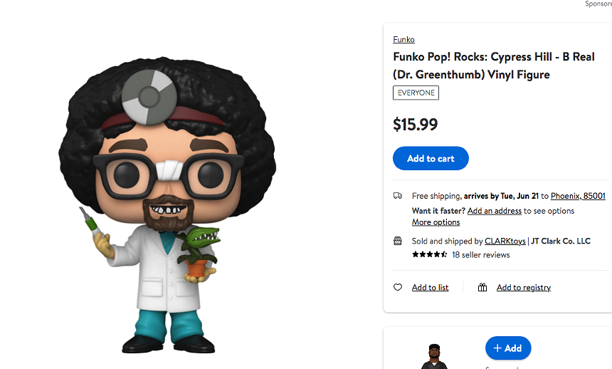 Kahlee found out the Dr. Greenthumb toy would ship to Phoenix in "mid-June to the beginning of July." - WALMART.COM