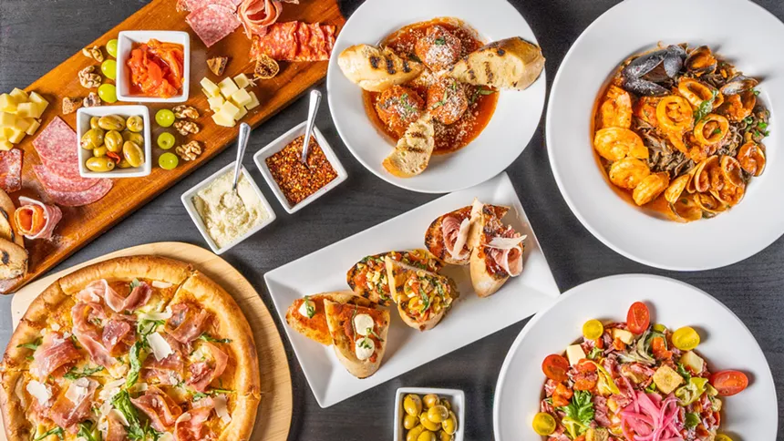 A selection of dishes from Sfizio Modern Italian Kitchen. - SFIZIO MODERN ITALIAN KITCHEN