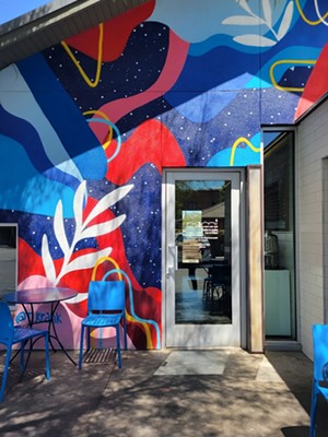 A mural decorates the outside of Nami in Phoenix.  -MELISSA PARKER