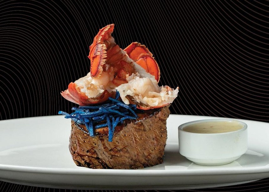 STK Steakhouse's red, white, & blue steak special for July 4 features all the colors of the flag. - STK STEAKHOUSE