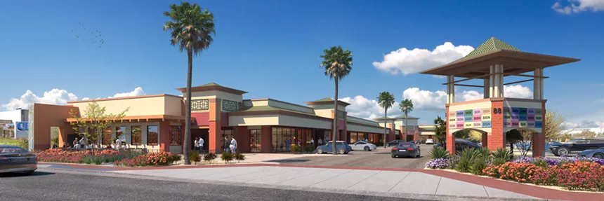 A rendering of the completed Mekong Plaza expansion. - COURTESY OF THE CITY OF MESA