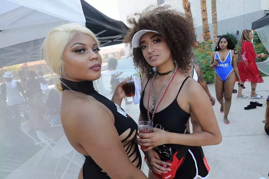 The participants of the Desert Splash Pool in 2018. - BENJAMIN LEATHERMAN