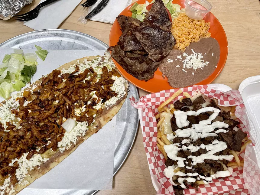 Three plates from Mercado de los Cielos.