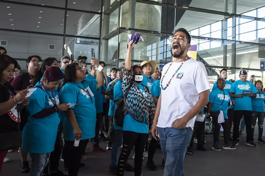 Felipe Caceres at Sky Harbor airport