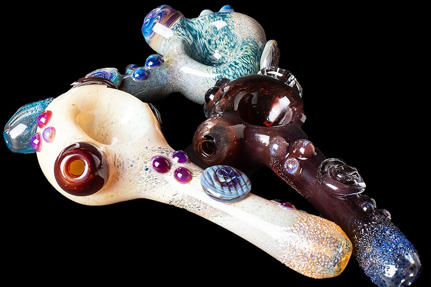 Pipes, glass blowing