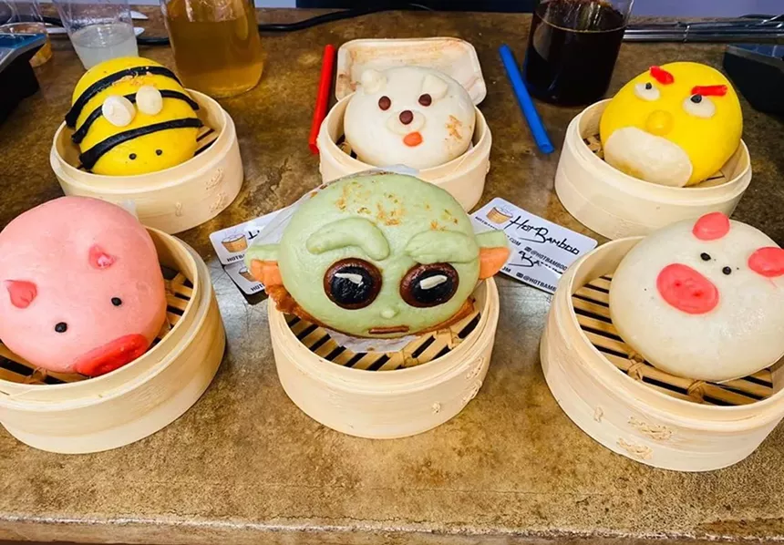 Character buns from Hot Bamboo.