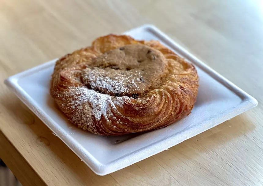 Cookie croissant at aFlourshop.