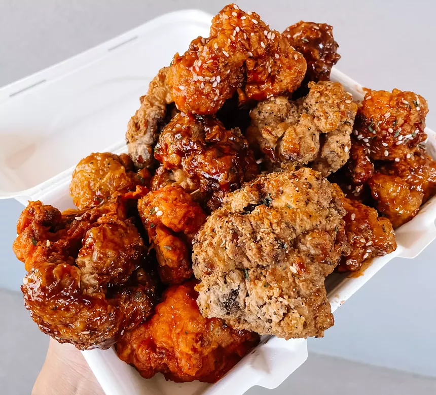 Vegan wings at Nana's Kitchen.