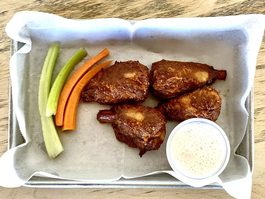 Wings at Earth Plant Based.