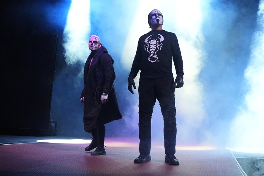 Wrestlers Darby Allin and Sting