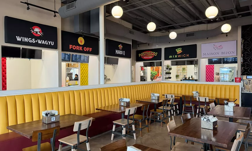 Dining area in Tempe Eats.