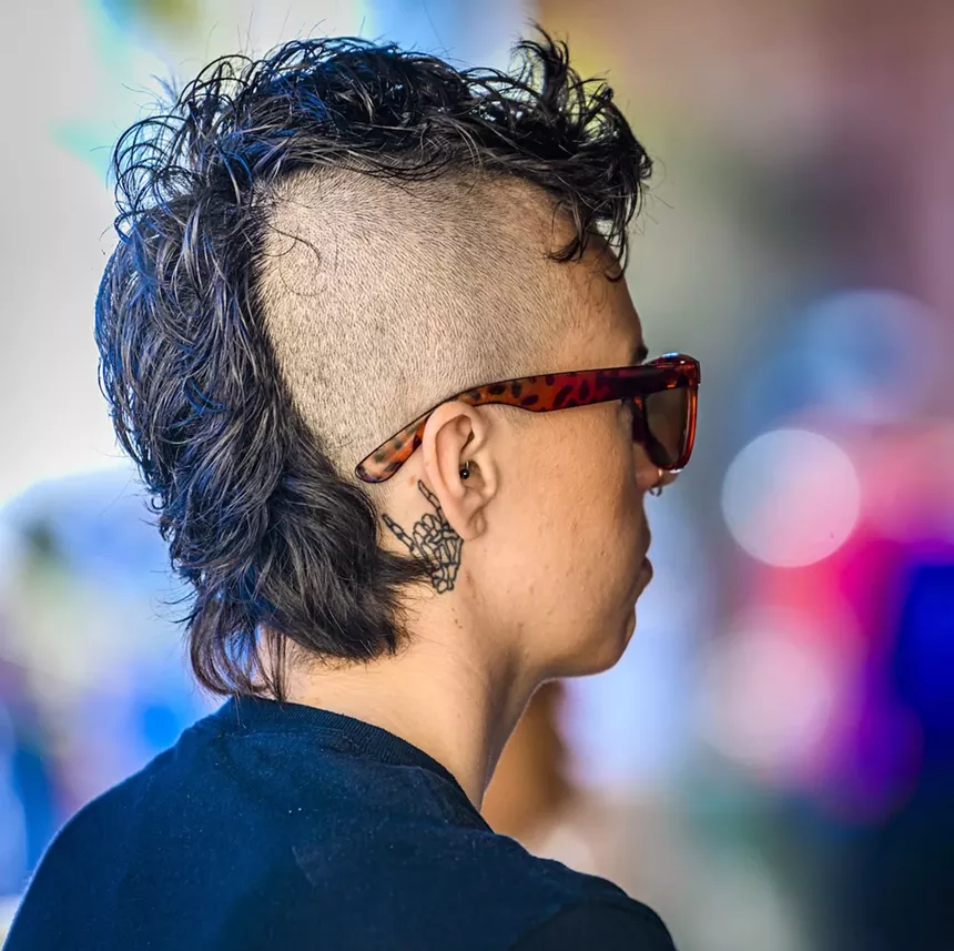 An attendee at Arizona Gay Rodeo