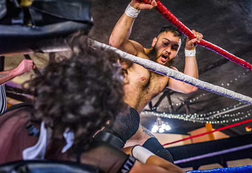 Wrestlers at Arizona Gay Rodeo