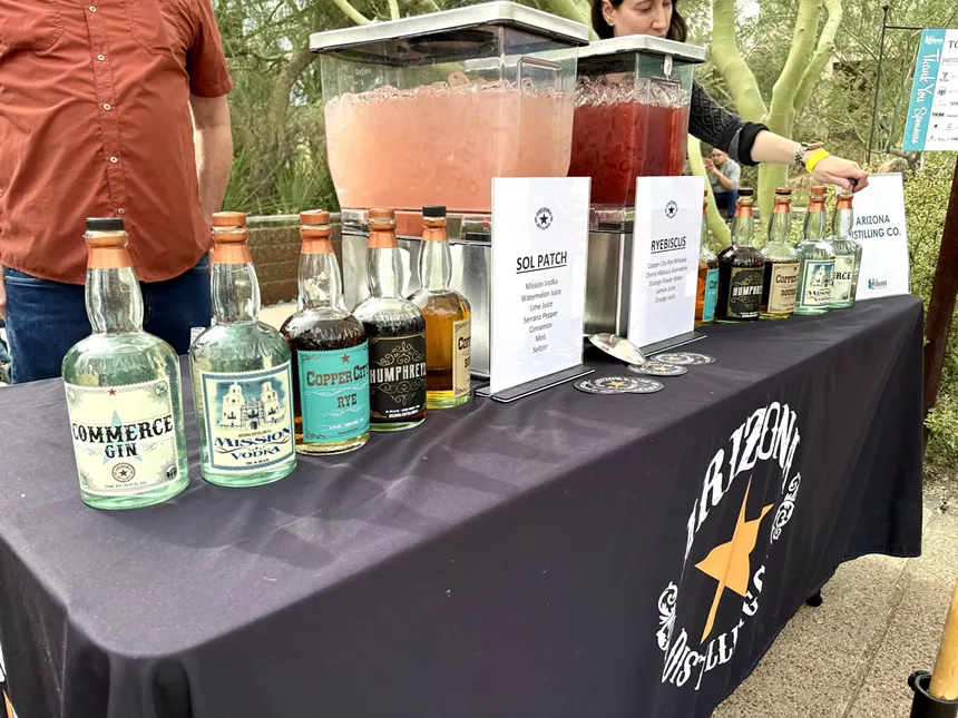 Arizona Distilling Co. table at Devour.