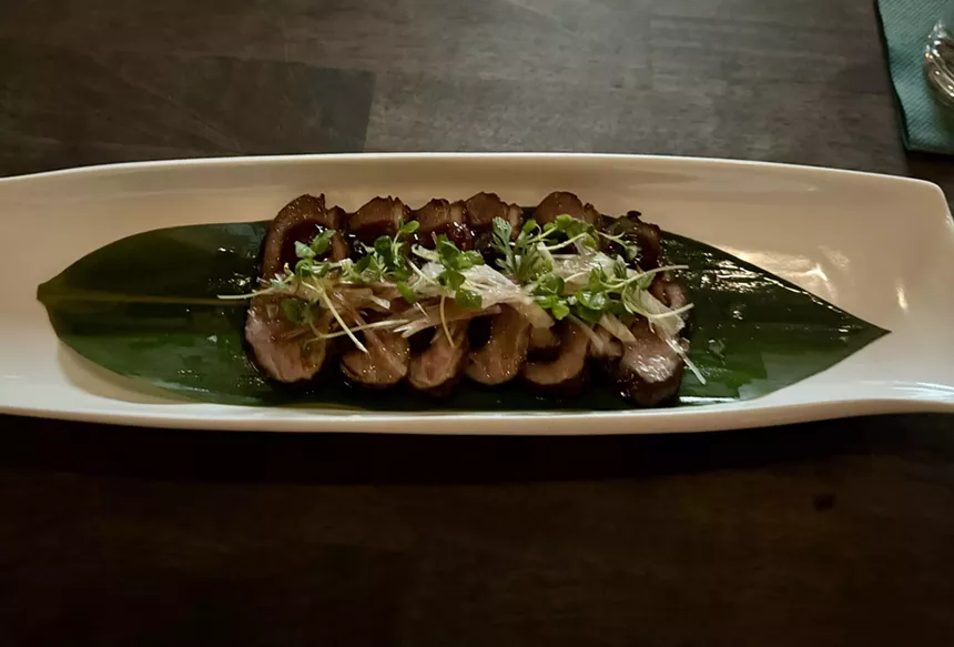 Pretty Penny's Moulard Duck Carpaccio.