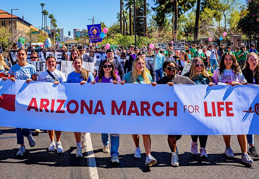 Participants in Arizona March for Life