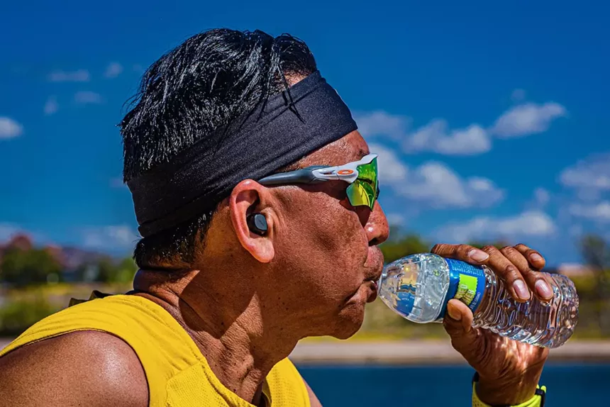 AIDS Walk Arizona participant with water bottle