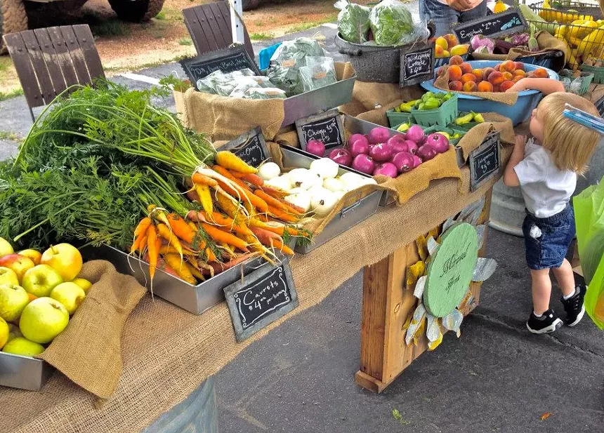 A farm stand.