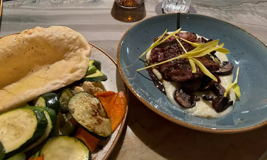 Two dishes from Barley & Smoke.