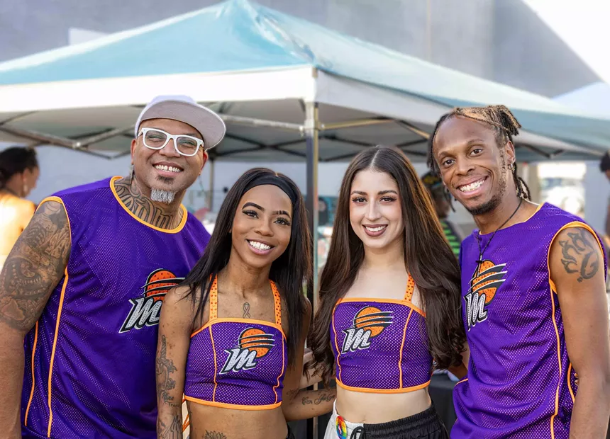 A team of dancers.