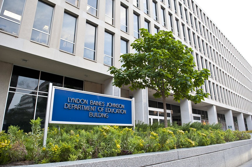 The outside of the U.S. Department of Education