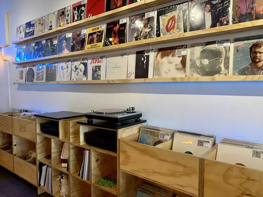 Records for sale at Central Records.