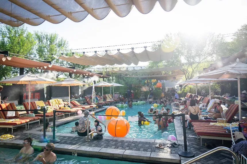 People in a pool
