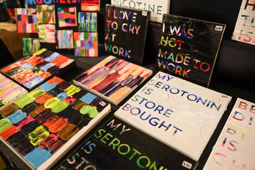 A display of art.