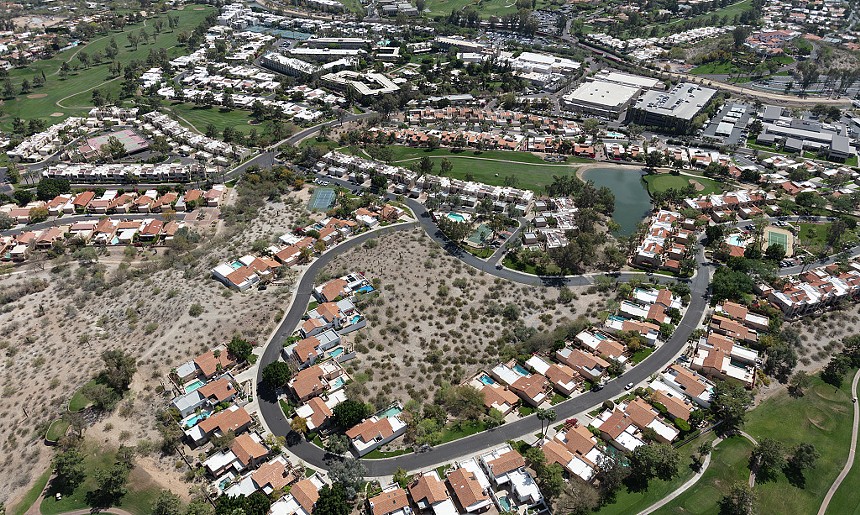 Aerial view of Paradise Valley