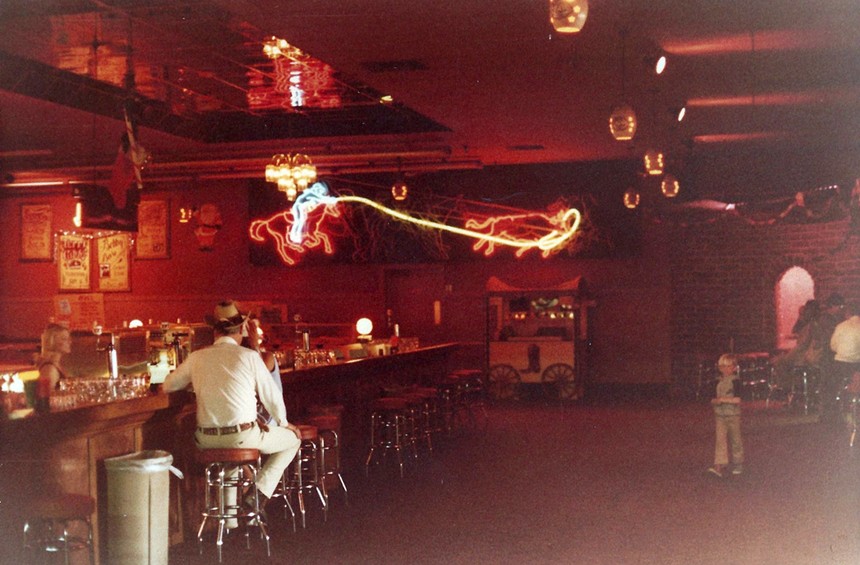A vintage photo of a nightclub.