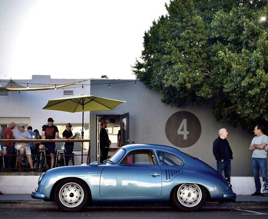 Car at Fourtillfour coffee in Scottsdale.