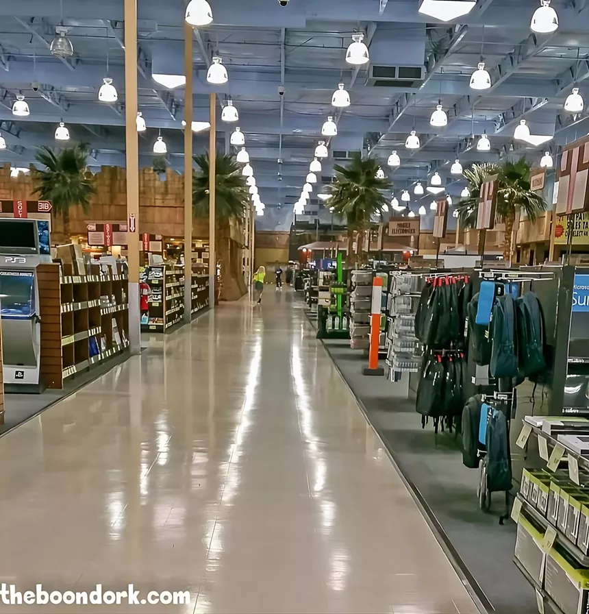 Rows of electronics at a retail store.