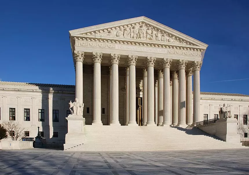 The exterior of the U.S. Supreme Court