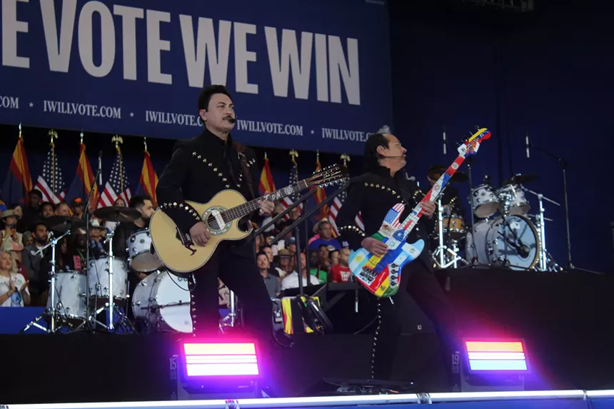 two guitar players