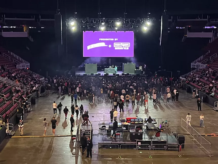 a lightly attended concert