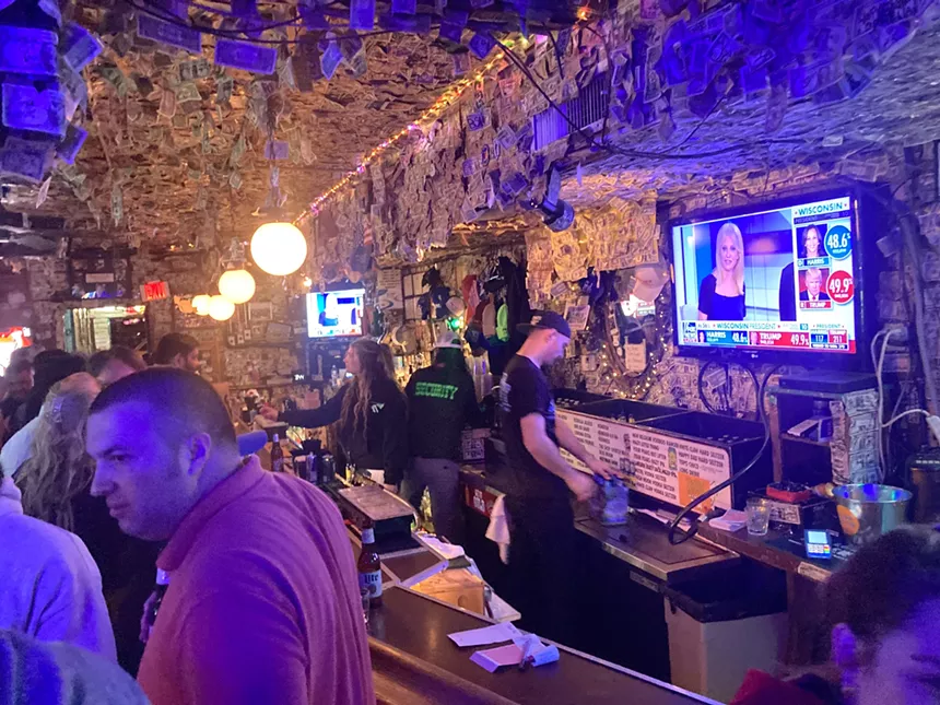 Drinkers watch election returns at Pattie's in Old Town Scottsdale