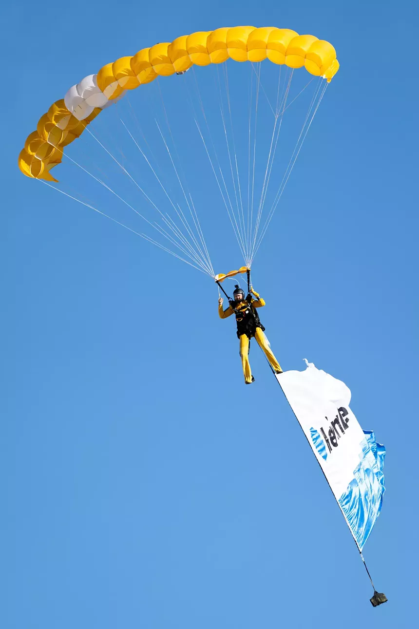 a skydiver
