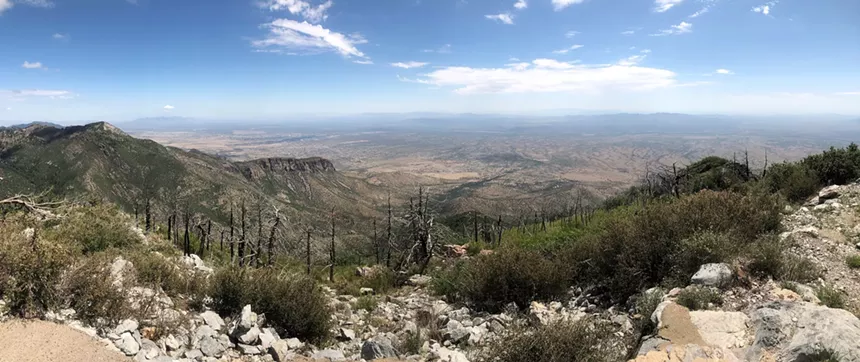 a view from the top of a mountain in arizona
