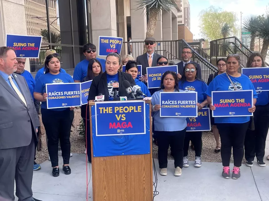 people at a press conference