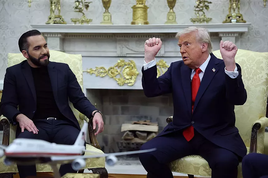 donald trump and el salvadoran president bukele