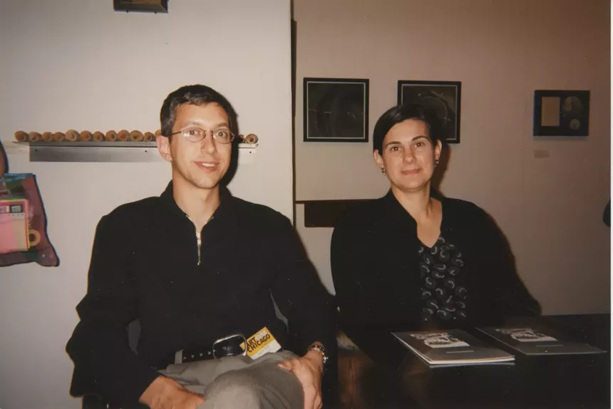Duane Smith and Lisa Sette at a Chicago art fair.