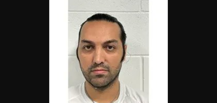 a mugshot of a man