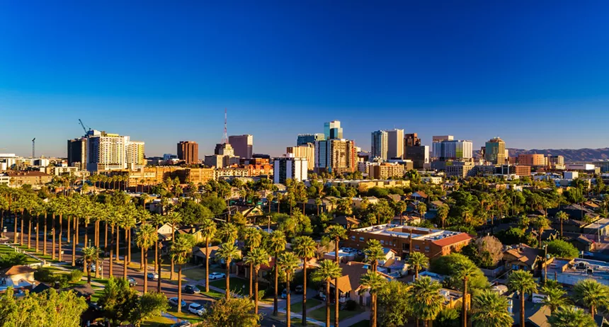 the phoenix skyline in daytime in 2025