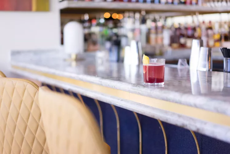 The Bulleits Over Bordeaux drinks a little like a New York Sour, a whiskey sour variant with wine float. - SHELBY MOORE